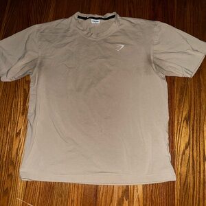 Gymshark Short Sleeve Crew T-Shirt in Light Beige